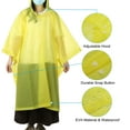 thumbnail image 3 of Rain Ponchos, 2 Pack Waterproof Raincoats with Hood, Reusable EVA Rain Jackets for Camping Outdoor, White, 3 of 6