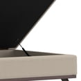 thumbnail image 5 of Harrison 36 inch Wide Transitional Coffee Table Storage Ottoman in Mink Brown Tweed Look Fabric, 5 of 11