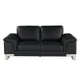 thumbnail image 4 of Titan Furnishings Genuine Italian Leather Reclining Sofa and Loveseat in Black, 4 of 20