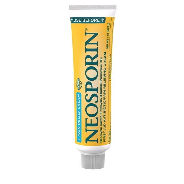 Neosporin + Pain Relief Dual Action First Aid Antibiotic Cream, 1 oz