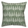 thumbnail image 2 of Creative Products Sage Christmas Tree Pattern 18 x 18 Indoor / Outdoor Pillow, 2 of 3