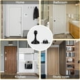 thumbnail image 7 of GoXteam Magnetic Door Stops, 2 Pack Wall Floor Mounted Black Magnetic Door Catch Holder, Stainless Steel Soft-Catch Doorstop, 7 of 7