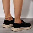 thumbnail image 6 of SACFOF Women's Suede Platform Loafers - Slip-On Wedge Moccasin with Comfortable Non-Slip Rocker Sole for Business, Casual, Daily Wear, 6 of 6