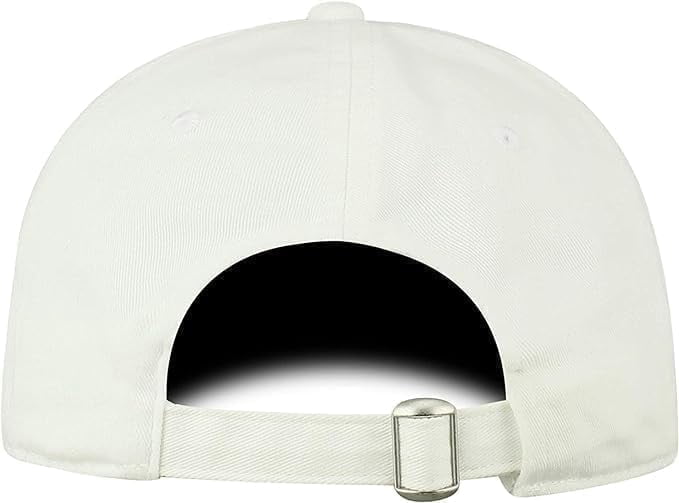 Brand New Collegiate Men's Miami White Adjustable Hat, 100% Cotton, Embroidered Logos, Official School Colors, Green/Orange