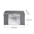 thumbnail image 2 of Unique Bargains Clothes Storage Bins for Bedding Closet Organizer Gray, 2 of 6