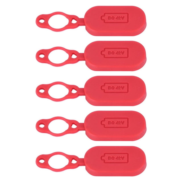Sonducket Cubierta de puerto de carga de scooter de 5 piezas Protector de tapa impermeable extraíble Bicicletas eléctricas