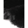 thumbnail image 5 of INSPIRE CHIC Faux Fur Cropped Jacket for Women Casual Long Sleeve Winter Coat Shaggy Warm Outerwear XL Black, 5 of 6
