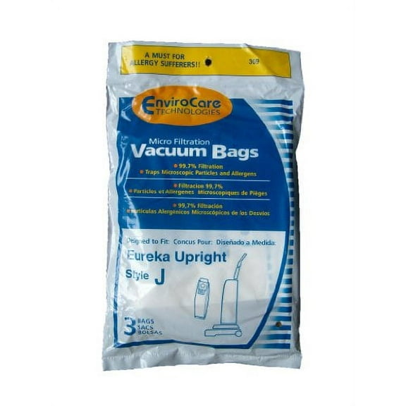 75 Compatible with Eureka Allergy Style J Vacuum Bags, Athena, Boss Power Upright, Limited Editi