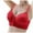 Red, variant on 2PC Womens Bras Lift Up Full Cup No Retraction Sag Cover Balconette Bra,Red,44