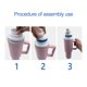 thumbnail image 2 of botella de agua botella adaptador accesorios compatibles con 40 oz, 2 of 9