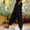 01 Black, variant on YueHuiYing Women's Solid-Color Elastic Waist Corduroy Casual Pants with Side Pockets and Side Button Design