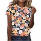 thumbnail image 1 of Camisas de Manga Larga para las Mujeres Suelto Ajuste Impreso Verano Sexy Cuello Redondo Superior, Poliéster Regular, 1 of 5