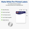 thumbnail image 3 of Avery Labels, 4" x 3-1/3", Silver-Snowflakes, Matte, 40ct, 3 of 10
