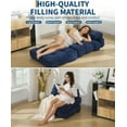 thumbnail image 4 of Sofá Cama Plegable – 3 en 1 Individual – Sillón Convertible con Colchón y Almohada – Pana Acanalada 10 mm – Fácil de Plegar – Sala o Dormitorio – Multifunción, 4 of 8