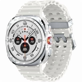 スマートウォッチGS ULTRA MAX(シルバー)＆イヤーカフ(ホワイト) Samsung Galaxy Watch Ultra 47mm LTE Titanium Smart Watch, Titanium
