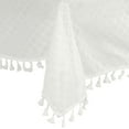 thumbnail image 5 of Unique Bargains Rectangle Tablecloth Polyester Table Cloth with Tassels Wrinkle Free Rhombus 53x63 Inch, 5 of 6