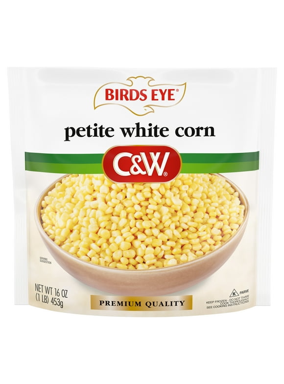Birds Eye C&W Premium Quality Petite White Corn, Frozen, 16 oz