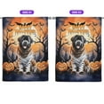 thumbnail image 2 of Mummy Newfoundland Happy Halloween with Pumpkins Bats Spooky Fun House Flag 28x40in Double Sided Newfie Dog Lover Gifts Outdoor Decor - 00019, 2 of 5