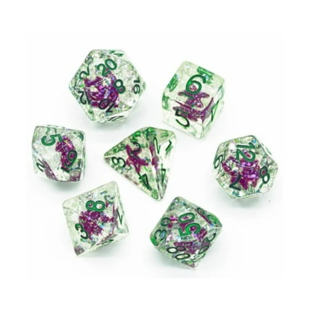 Ocean Sparkle Starfish RPG Dice Set