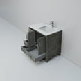 thumbnail image 6 of Jacques 36 in. W Right Offset Distressed Grey Bath Vanity, White Quartz Top, & Faucet Set, 6 of 9