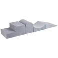 thumbnail image 1 of MeowBaby 4 Elements Soft Foam Blocks Playset with Velvet Covers, Light Gray, 1 of 11