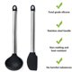 thumbnail image 3 of Juego de 2 mini utensilios de cocina: utensilios de cocina de acero inoxidable y silicona, 3 of 5