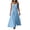 Light Blue, variant on Kvture Women's Summer Lace Maxi Dress Spaghetti Strap Sleeveless High Waist Flowy Beach Vacation Long Sundresses Black