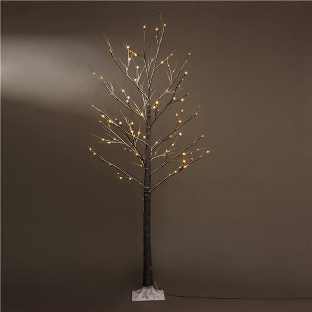 Patch Magic LED-02-SNO Arbre de Noël de Neige Artificielle Brun avec 120 LEDs