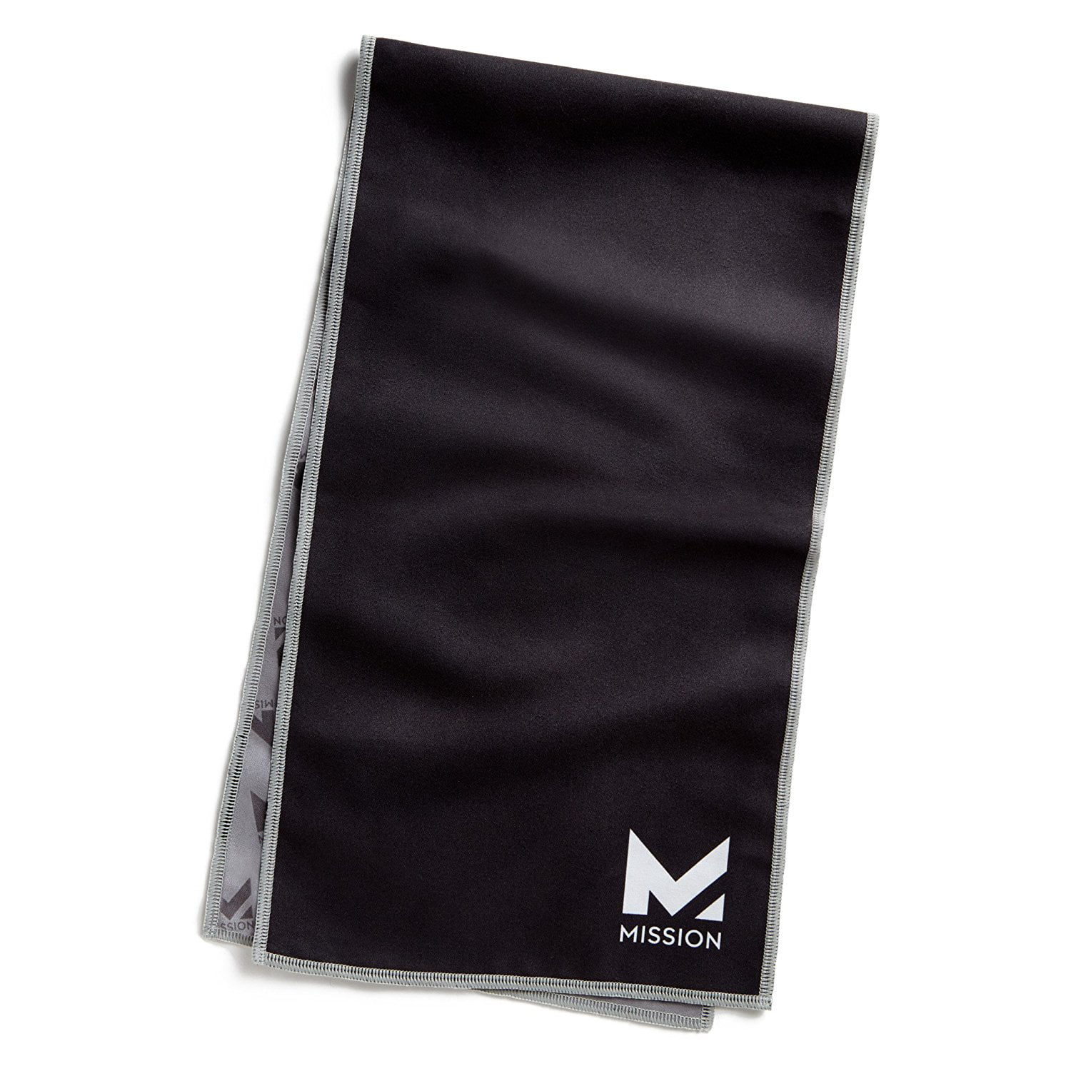 Mission Hydroactive On-The-Go Travel Cooling Towel 8" x 30" Black~Brand new!! 