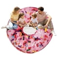 thumbnail image 4 of XINGAG Novelty Pink Sprinkle Donut Shaped Blanket, Funny Realistic Food Warm Throw Blanket, Soft Cozy Blanket for Sofa Bed,Unique Gift for Family Friends, 4 of 5