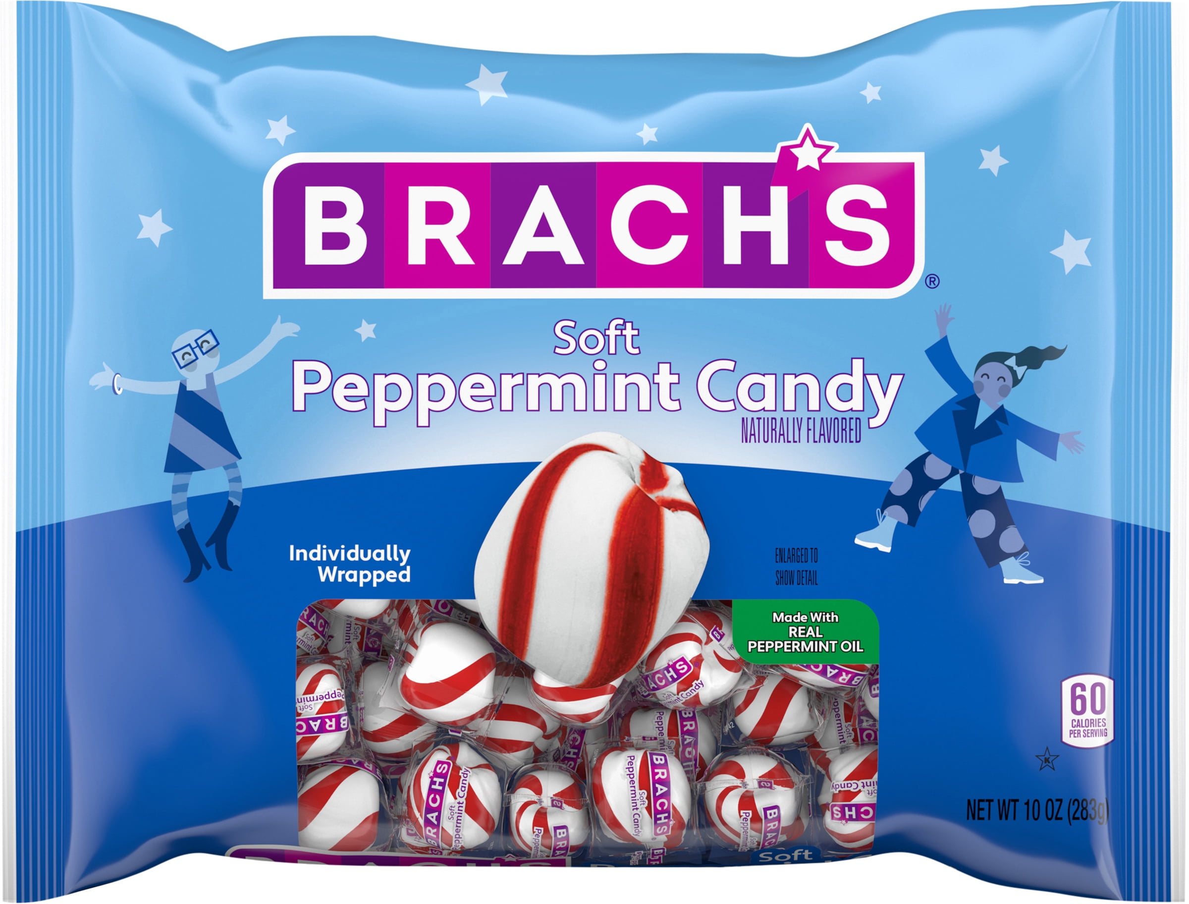 Brach's Soft Peppermint Candies 10 Ounce Laydown