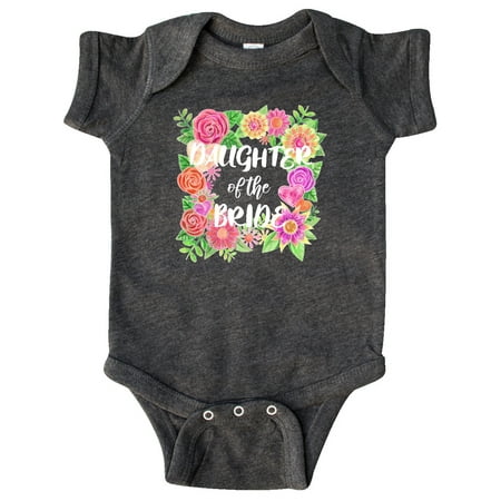 

Inktastic Daughter of the Bride- Flower Bouquet Gift Baby Girl Bodysuit