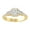 Sterling Silver, variant on Fine Jewelry 10K White Gold Ascher, Pear and Round-shape Lab Grown Diamond solitaire Engagement Ring (1 1/2 Cttw, D-F Color, VS1 Clarity) Size 7.5