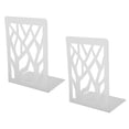 thumbnail image 4 of Metal Book Ends, Heavy Duty Bookends Stable Support Decorative Non Skid  for School Black,White, 4 of 7