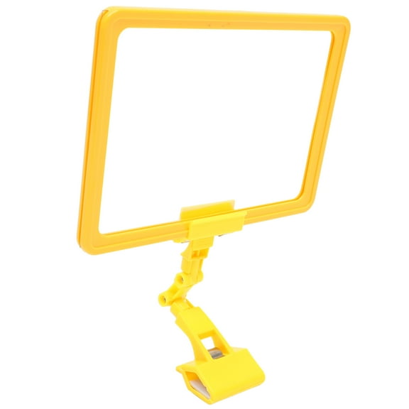 FONDOTIN 1Set A4 Size Price Tag Holder Plastic Merchandise Sign Clip for Fruit and Vegetable Display