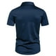 thumbnail image 5 of pstuiky camisetas de hombre, Camisa informal de negocios de color liso con solapa y botones de manga corta para hombre camisas casuales para hombre m, 5 of 6