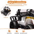 thumbnail image 5 of 24V 2 Seater Kids Ride On Car Truck, 4WD Electric Vehicles with 4x55W Powerful Motors,Kids Ride On Car Toys with Remote Control,7.0 Mph Max Speed,LED Light,Music,Bluetooth,Spring Suspension, 5 of 9