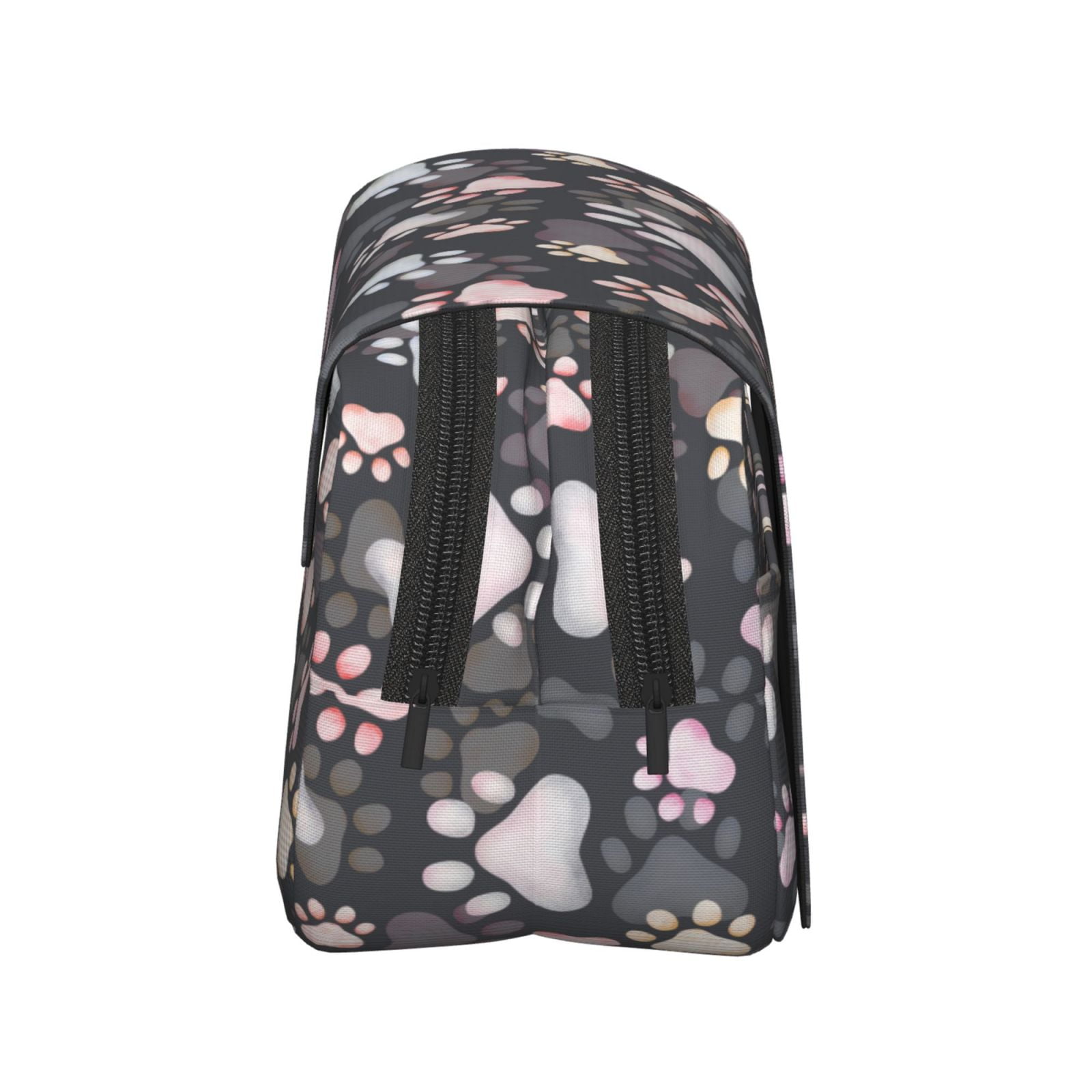 Rateoe Colorful Paws Of Dog Pattern Double Clamshell Pen Case, Storage Organizer with Two Zipper Compartments– Holds Up to 50 Pencils & Pens