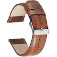 thumbnail image 1 of Genuine Leather Watch Strap Quick Release Brown Bracelet Genuine Leather Watch Strap - 22mm, 1 of 5