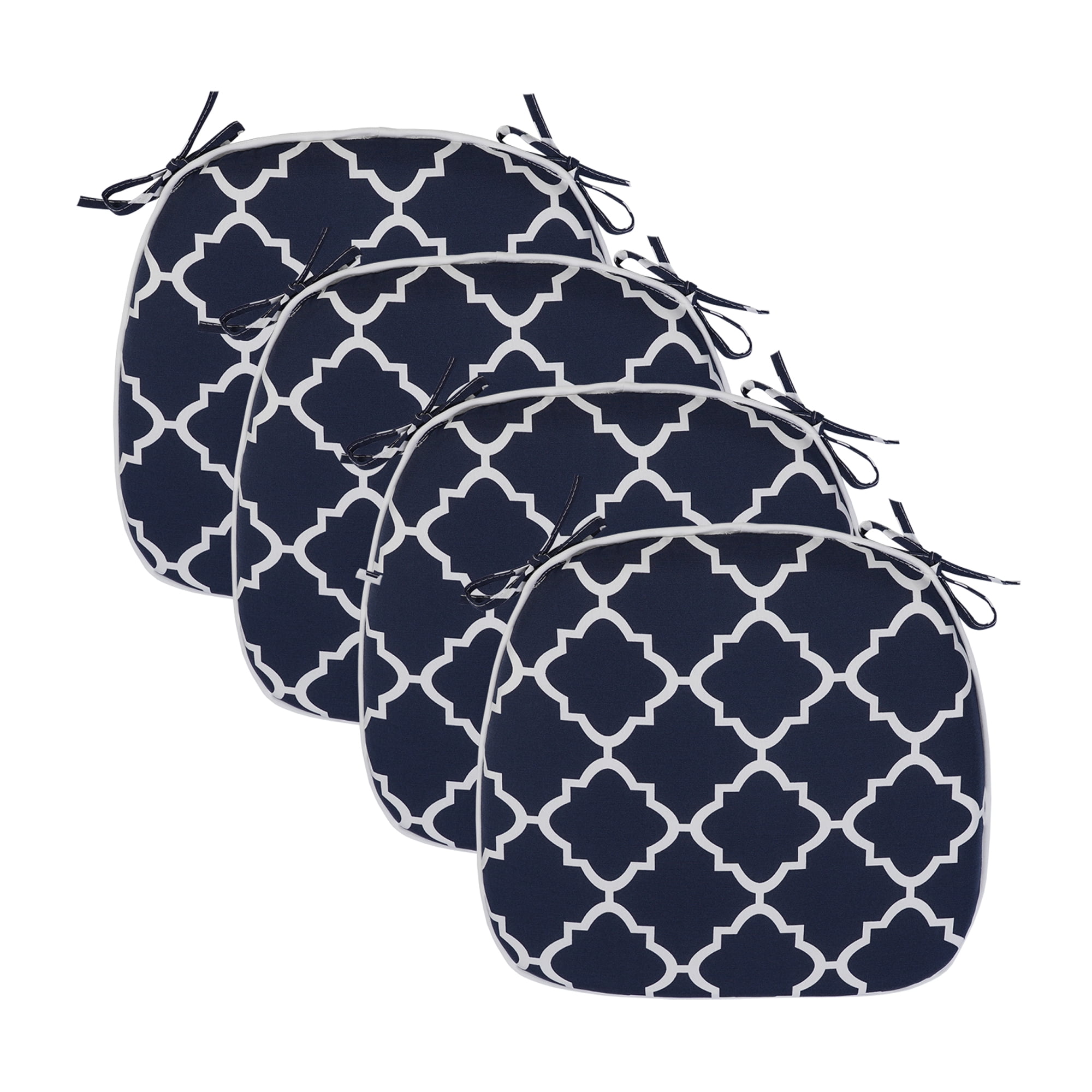 Unique Choice 4 Pieces Outdoor Chair Cushions, Patio Chair Pads, Navy