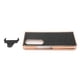 thumbnail image 1 of Funda protectora para teléfono Samsung Galaxy Z Fold 4 con nanorrevestimiento y diseño de cocodrilo, piel auténtica, resistente a los arañazos, color negro, 1 of 15