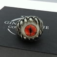 thumbnail image 2 of Evil Eye Eyeball Ring for Men or Women Stainless Steel Biker Ginger Lyne Collection, 2 of 5