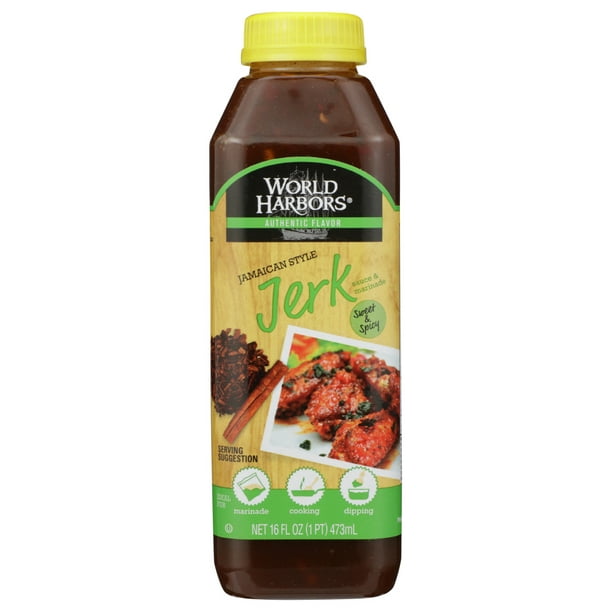 World Harbors Sauce And Marinade Jamaican Jerk, 16 Fz