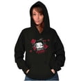 thumbnail image 5 of Betty Boop Romantic Rebel Flirt Hoodie Sweatshirt Women Brisco Brands X, 5 of 6