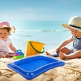 thumbnail image 4 of Shisuyan Kids Beach Sandbox Play Sand Inflatable Sand Toy Tray for Children's Education(Blue), 4 of 8