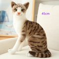 thumbnail image 3 of Stuffed Lifelike Siamese Cats Plush Toy simulation American Shorthair Cute Cat Doll Pet Toys Home Decor Gift For Girls birthday, 3 of 5