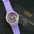 thumbnail image 4 of Pre-Owned Rolex Datejust 36MM 1601 Purple Roman Diamond Dial Diamond Bezel Purple Rubber Strap, 4 of 9