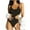 Black, variant on Elainilye Fashion Swimsuits for Women 2024 One Piece Bathing Suit Summer Sexy Strap Solid Fold One Piece Swimsuit,Black