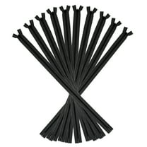 Uxcell Invisible Zippers, 10pcs 18inch Nylon Hidden Sewing Zippers for Sewing DIY Handmade, Black