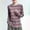 Brown, variant on NTACZA Trendy Flowy Summer Tops Striped Crew Neck Long Sleeve Casual Tunic Relaxed Fit Blouses M